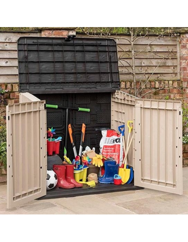 COBERTIZO RESINA BEIGE/MARRÓN SIO 880 L.