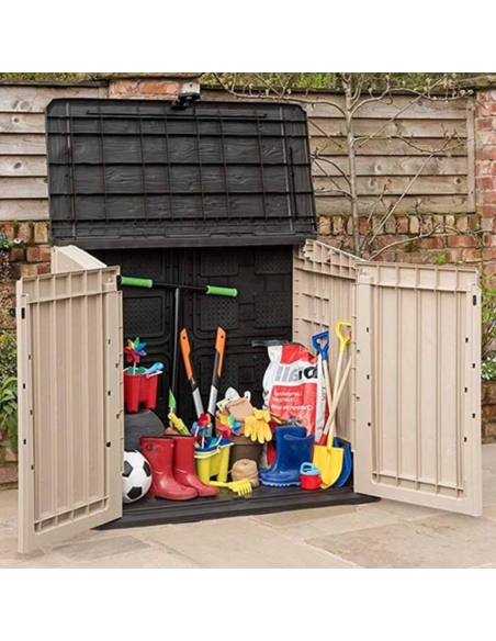 COBERTIZO RESINA BEIGE/MARRÓN SIO 880 L.