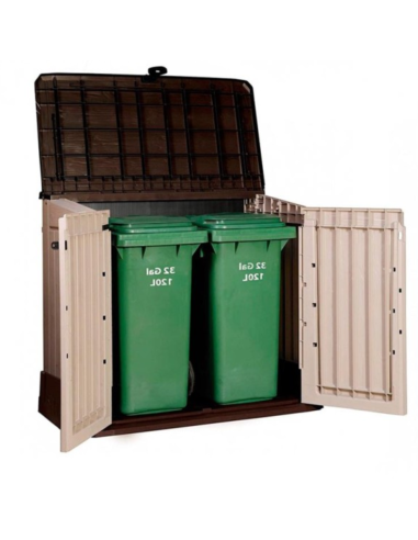 COBERTIZO RESINA BEIGE/MARRÓN SIO 880 L.