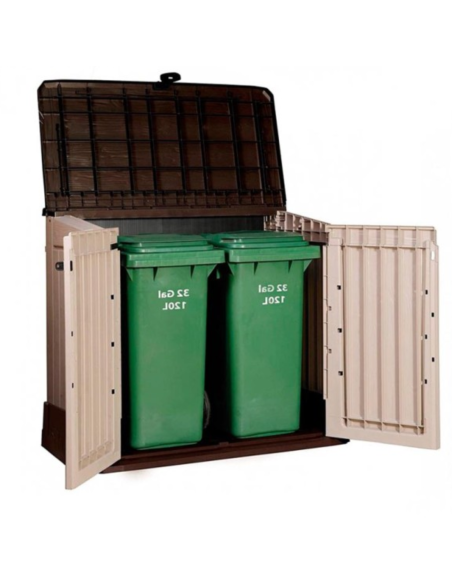 COBERTIZO RESINA BEIGE/MARRÓN SIO 880 L.