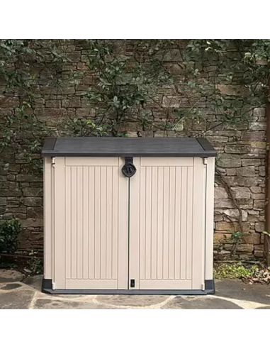 COBERTIZO RESINA BEIGE/MARRÓN SIO 880 L.