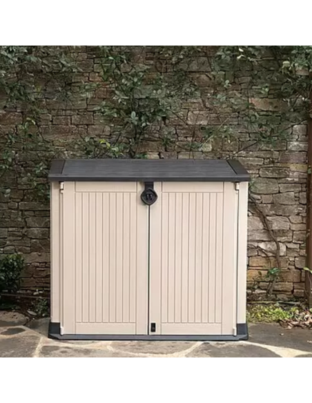 COBERTIZO RESINA BEIGE/MARRÓN SIO 880 L.