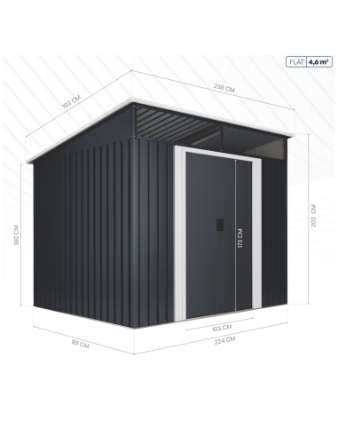 CASETA EXTEIROR METAL PTAS.CORREDERAS GRIS/BEIGE
