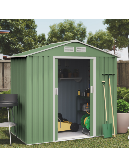 CASETA EXTEIROR METAL VERDE