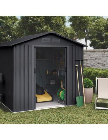 CASETA EXTERIOR METAL ANTRACITA