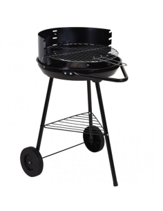 BARBACOA REDONDA CARBÓN + RUEDAS