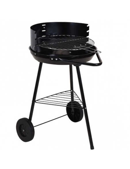 BARBACOA REDONDA CARBÓN + RUEDAS
