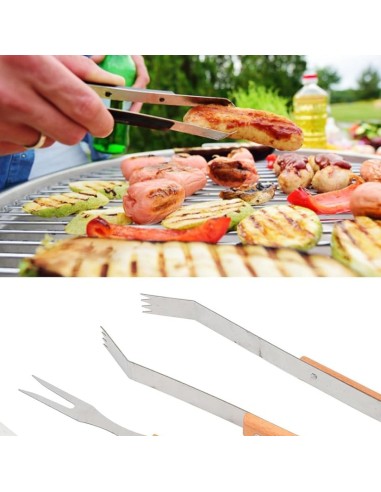 JUEGO L-3 PIEZAS BARBACOA