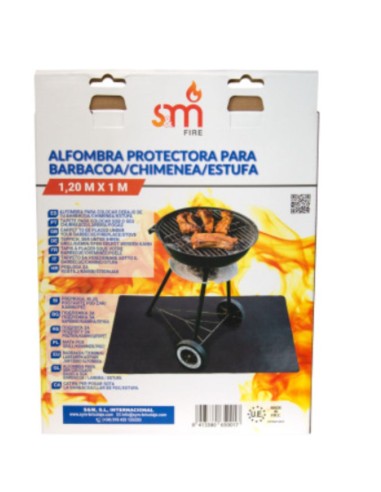 ALFOMBRA PROTECTORA SUELO BARBACOA/CHIMENEA