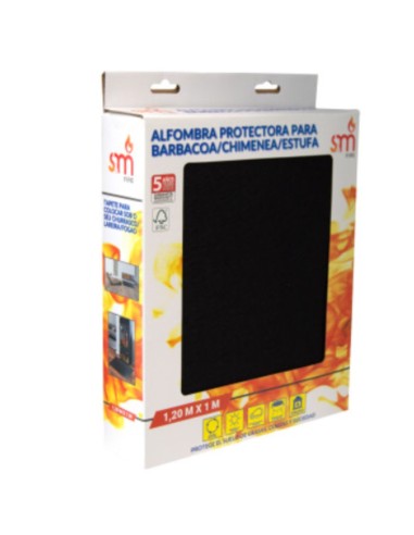 ALFOMBRA PROTECTORA SUELO BARBACOA/CHIMENEA