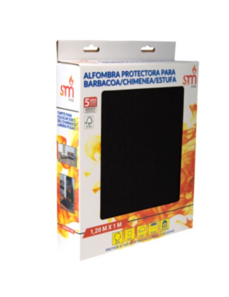 ALFOMBRA PROTECTORA SUELO BARBACOA/CHIMENEA