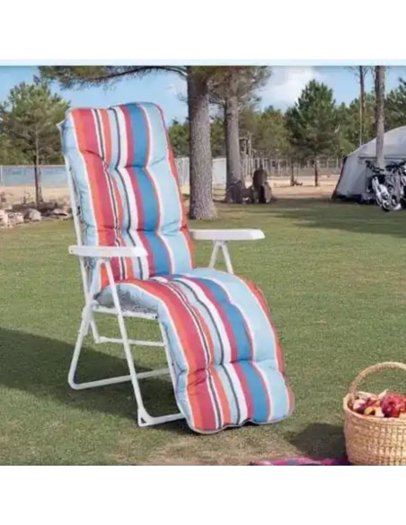 SILLÓN TUMBONA RELAX ACOLCHADO RAYAS