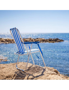SILLA PLAYA PLEGABLE FIJA AZUL 2