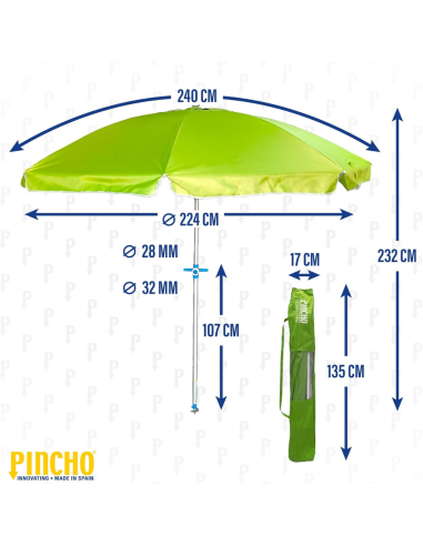SOBRILLA PLAYA LIMA Ø2,4M.