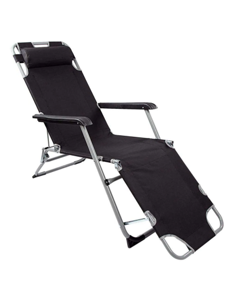 SILLÓN TUMBONA NEGRO AKTIVE