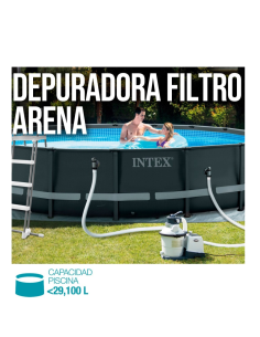 DEPURADORA ARENA/VIDRIO 5700L/H INTEX SX1500 2