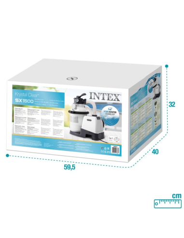 DEPURADORA ARENA/VIDRIO 5700L/H INTEX SX1500