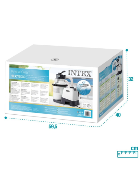 DEPURADORA ARENA/VIDRIO 5700L/H INTEX SX1500