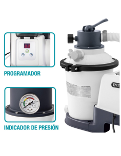 DEPURADORA ARENA/VIDRIO 7900L/H INTEX SX2100