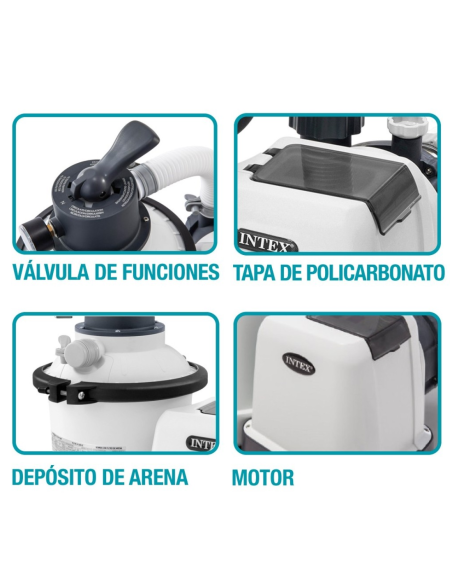 DEPURADORA ARENA/VIDRIO 7900L/H INTEX SX2100