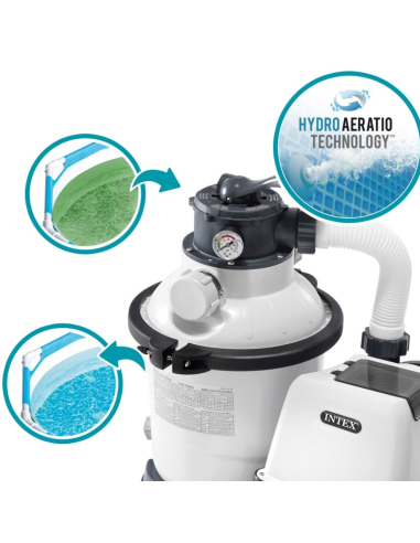 DEPURADORA ARENA/VIDRIO 12.000L/H INTEX SX3200