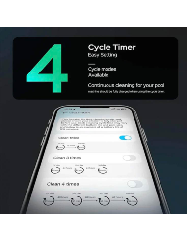 ROBOT PISCINA LIMPIAFONDOS BATERÍA ETRON I30
