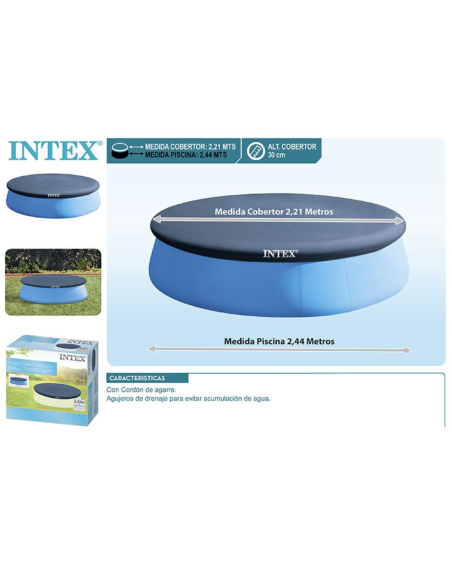 LONA CUBREPISCINAS HINCHABLE Ø244 CM.