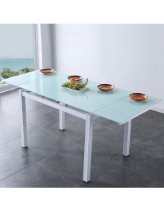 MESA COCINA EXTENSIBLE CRISTAL 2
