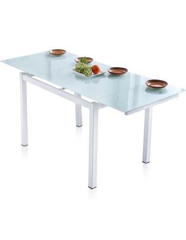 MESA COCINA EXTENSIBLE CRISTAL