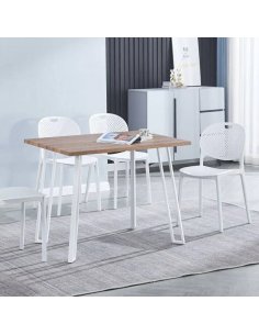 SILLA COCINA APILABLE BLANCO 2