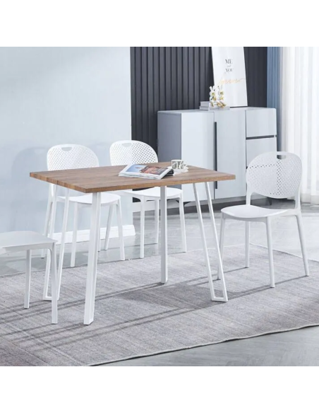 SILLA COCINA APILABLE BLANCO