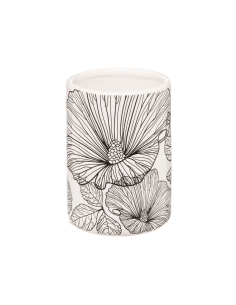 VASO BAÑO FLORAL