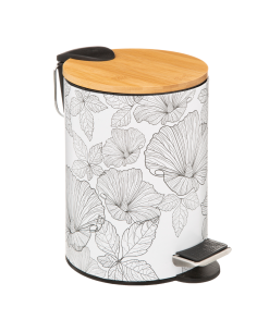 PAPELERA BAÑO FLORAL