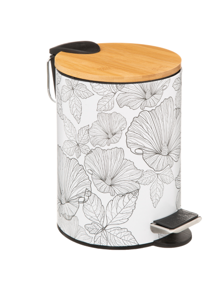 PAPELERA BAÑO FLORAL