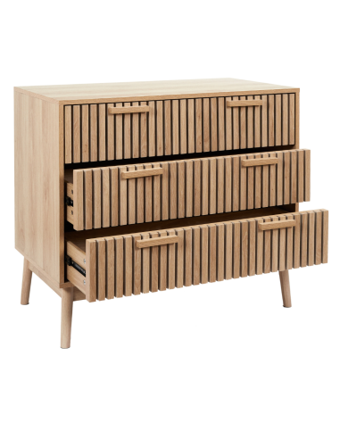 CÓMODA 3 CAJONES NATURAL