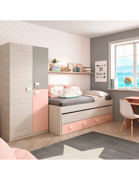 ARMARIO ROPERO INFANTIL NUBE ROSA