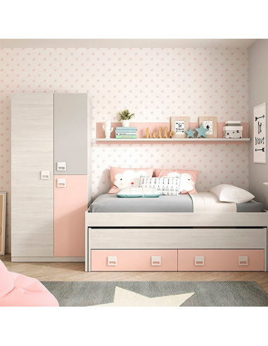 ARMARIO ROPERO INFANTIL NUBE ROSA