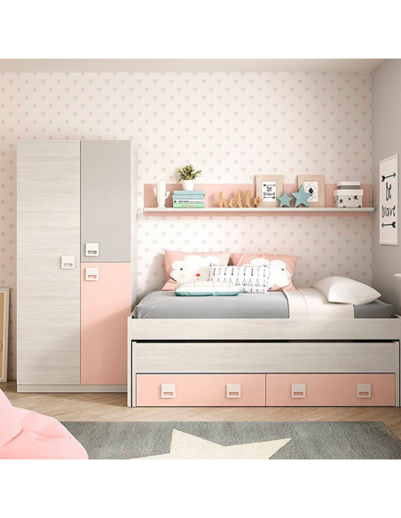 ARMARIO ROPERO INFANTIL NUBE ROSA