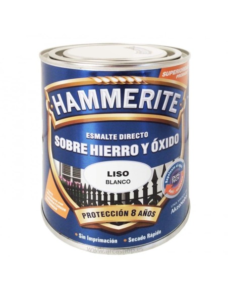 ESMALTE METÁLICO HAMMERITE BLANCO