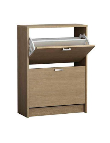 ZAPATERO 2 PUERTAS ROBLE CLARO