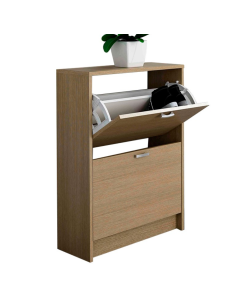 ZAPATERO 2 PUERTAS ROBLE CLARO